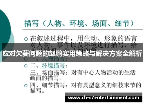 应对欠薪问题的赵鹏实用策略与解决方案全解析 应对欠薪问题的赵鹏实用策略与解决方案全解析